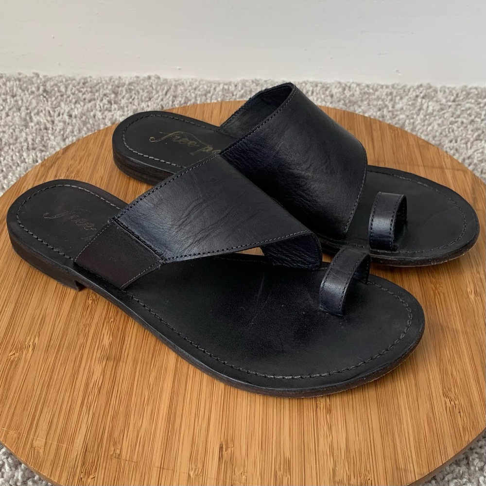 Free People Sant Antoni Slide Sandals in Black Size EU 39 / US 9